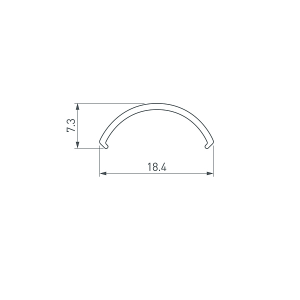 Экран ROUND-D20-2000 OPAL-PM (Arlight, Пластик) Lednikoff
