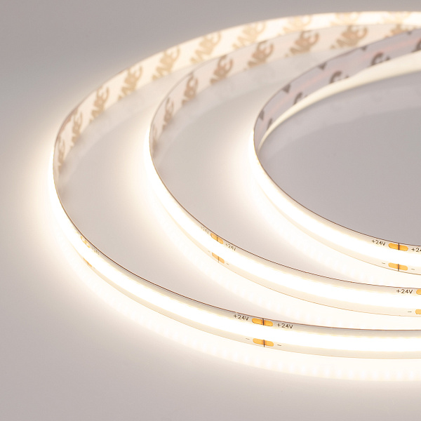 Светодиодная лента COB-X378-8mm 24V Warm3500 (11 W/m, IP20, 5m) (Arlight, -) Lednikoff