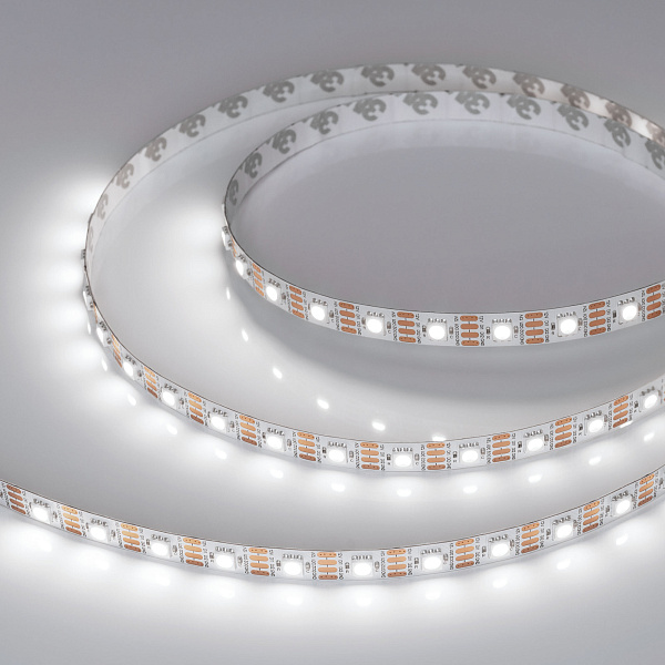 Светодиодная лента SPI-B60-10mm 12V White6000-PX1-RAM (9.3 W/m, IP20, 5060, 5m) (Arlight, бегущий огонь) Lednikoff