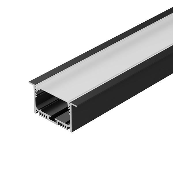 Профиль SL-LINIA62-F-2000 BLACK (BY) (Arlight, Алюминий) Lednikoff