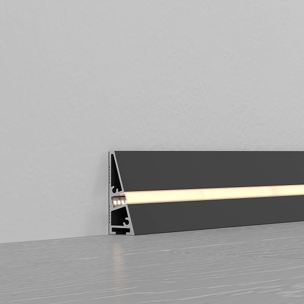 Профиль PLINTUS-H40-2000 BLACK (Arlight, Алюминий) Lednikoff