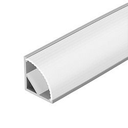 Профиль с экраном ARH-KANT-H16-2000 ANOD+OPAL (Arlight, Алюминий)