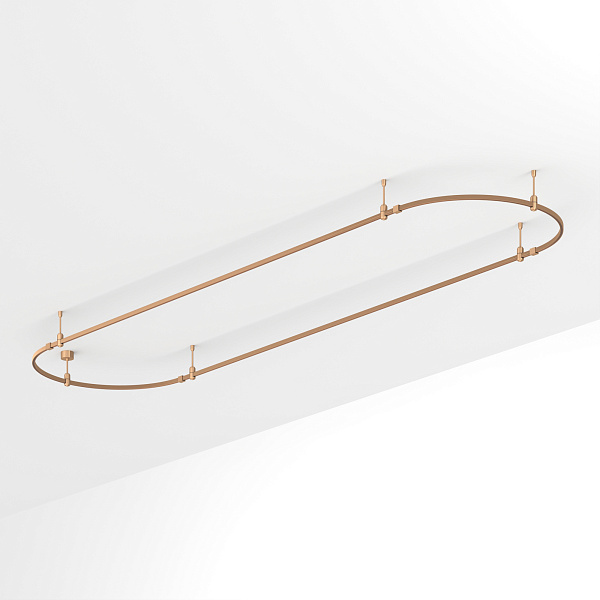Основание ART-APRIORI-OVAL-ROD-200-4000x1000 (GD) (Arlight, IP20 Металл, 3 года)
