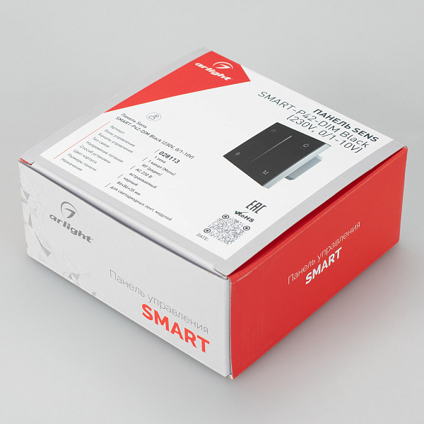 Панель SMART-P35-DIM-IN Black (230V, 0-10V, Sens, 2.4G) (Arlight, IP20 Пластик, 5 лет) Lednikoff
