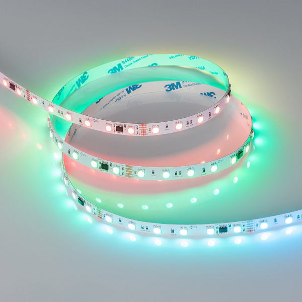 Светодиодная лента DMX-B60-10mm 24V RGB-PX6 (14 W/m, IP20, 5m) (Arlight, -) Lednikoff