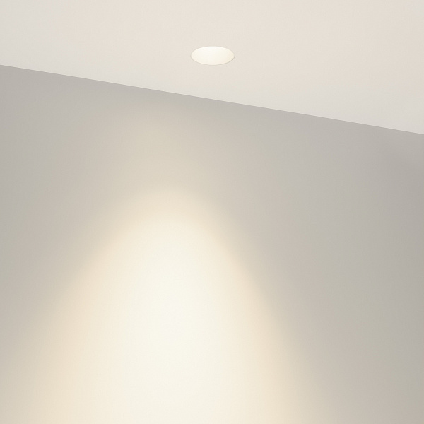 Светильник MS-INVISIO-TRIMLESS-R55-15W Day4000 (WH-WH, 36 deg, 230V) (Arlight, IP54 Металл, 5 лет) Lednikoff
