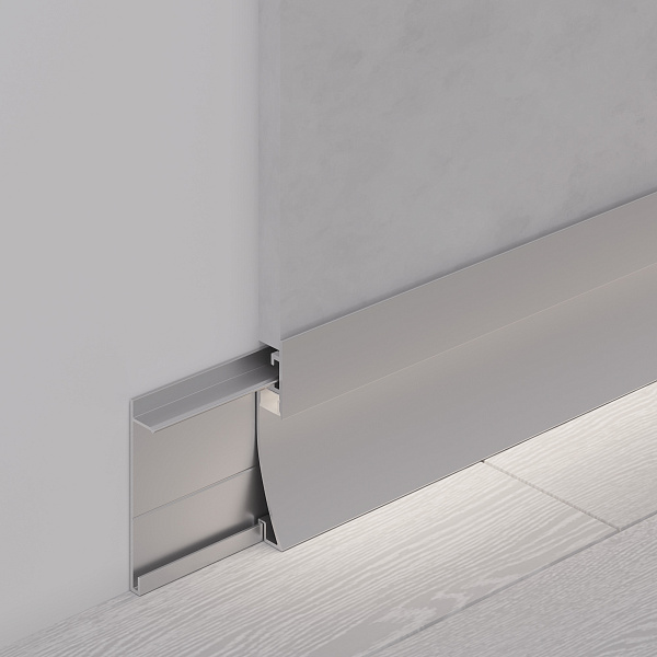 Профиль PLINTUS-H58-F-2000 ANOD (Arlight, Алюминий) Lednikoff