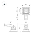 Светильник MS-RIALTO-TRIMLESS-S40x40-9W Day4000 (BK, 36deg, 230V) (Arlight, IP20 Металл, 5 лет) Lednikoff