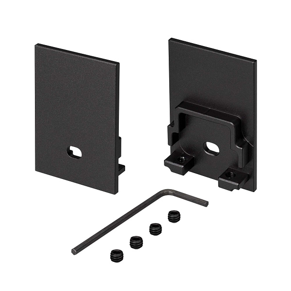 Заглушка SL-COMFORT-3551 BLACK c отверстием (Arlight, Металл) Lednikoff