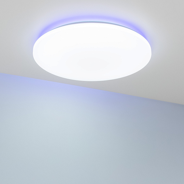 Светильник SP-FAVOR-R600-50W Day4000-MIX-RGB (WH, 100 deg, 230V, Tuya Zigbee) (Arlight, IP54 Пластик, 3 года) Lednikoff