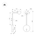 Светильник SP-OTTORI-LONG-WALL-6W Warm3000 (BK, 30 deg, 230V) (Arlight, IP20 Металл, 3 года) Lednikoff