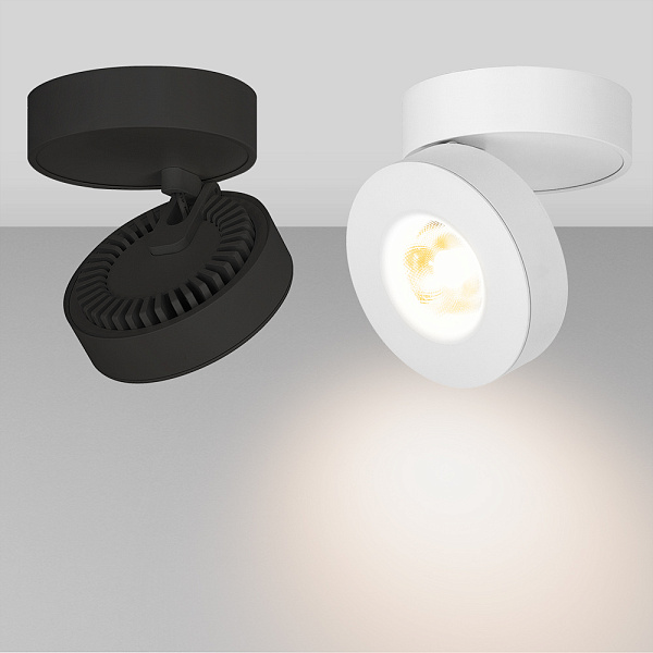 Светильник SP-MONA-SURFACE-R100-12W Warm3000 (BK, 24 deg) (Arlight, IP40 Металл, 3 года) Lednikoff