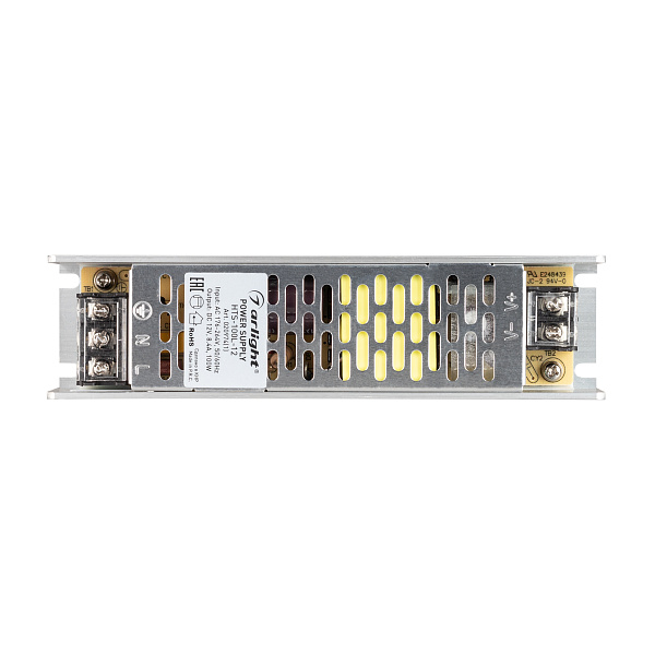 Блок питания HTS-100L-12 (12V, 8.4A, 100W) (Arlight, IP20 Сетка, 3 года) Lednikoff