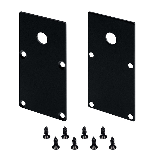 Заглушка LINE-S-3667 BLACK с отверстием (Arlight, Металл) Lednikoff
