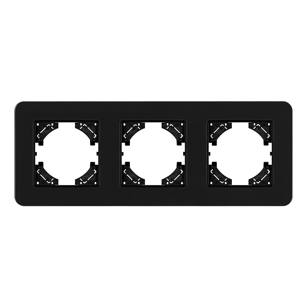 Рамка стеклянная FRM-OMALI-SFGS-3-BK (Arlight, -) Lednikoff