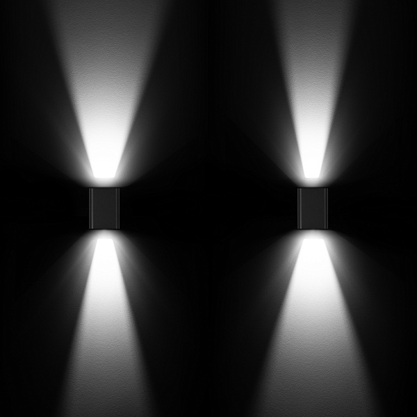 Светильник LGD-WALL-VARIO-S104x129-2x6W Day4000 (BK, 1-80 deg) (Arlight, IP54 Металл, 3 года) Lednikoff