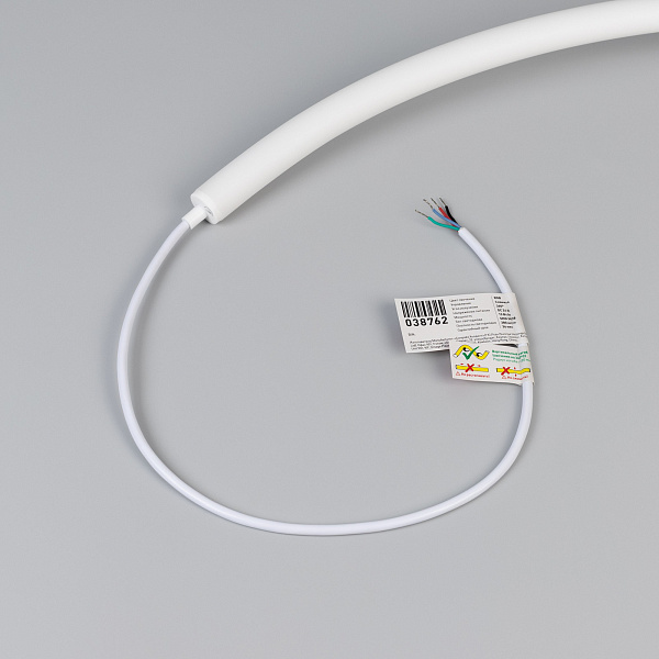 Светодиодная лента герметичная MOONLIGHT-TOP-G280-D18mm 24V RGB 360deg (13 W/m, IP65, 3838, 5m, wire x1) (Arlight, Вывод прямой, 3 года)