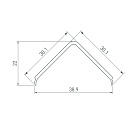 Экран матовый KLUS-P45-2000 Square OPAL (Arlight, Пластик) Lednikoff