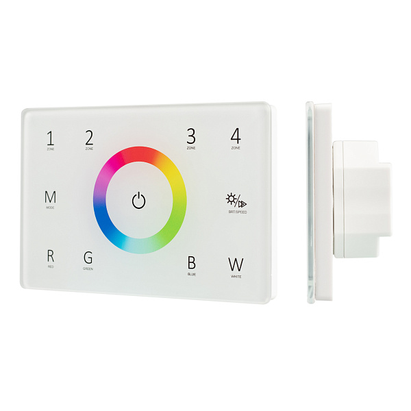 Панель Sens SMART-P85-RGBW White (230V, 4 зоны, 2.4G) (Arlight, IP20 Пластик, 5 лет) Lednikoff