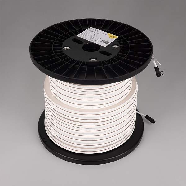 Светодиодная лента герметичная MOONLIGHT-PRO-SIDE-X320-20x20mm 48V Warm3000 (10 W/m, IP67, 30m, wire x2) (Arlight, Вывод боковой, 7 лет)
