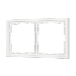 Рамка пластиковая FRM-NOBE-SFPL-2-WH (Arlight, Белый кварц)