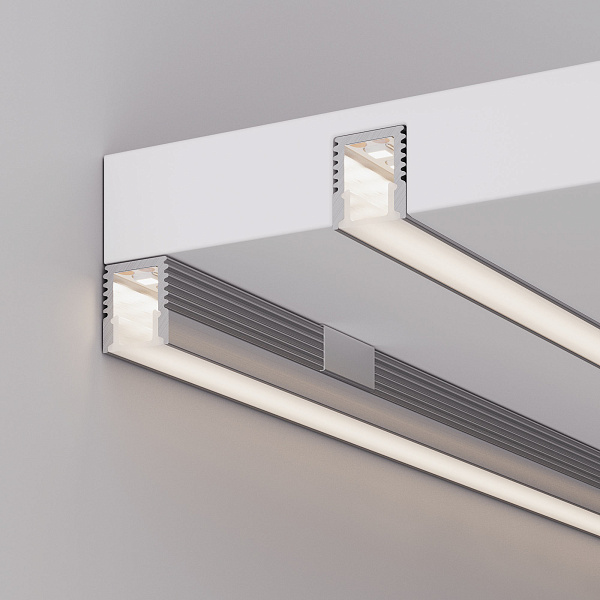 Профиль с экраном SL-MINI-8-2000 ANOD+OPAL (Arlight, Алюминий) Lednikoff