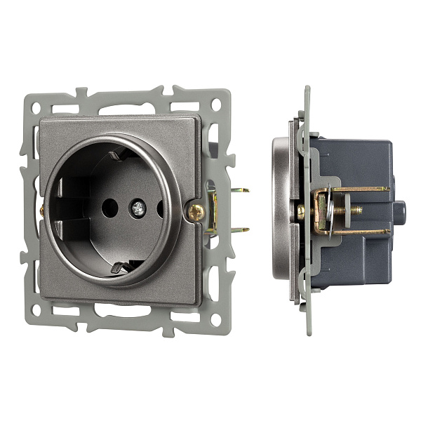 Механизм электрической розетки SCT-GP-MEU-PL-GR (250V, 16A) (Arlight, -) Lednikoff