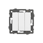 Механизм выключателя трехклавишный непроходной SWT-MK03-PL-WH-V (250V, 10A) (Arlight, -) Lednikoff