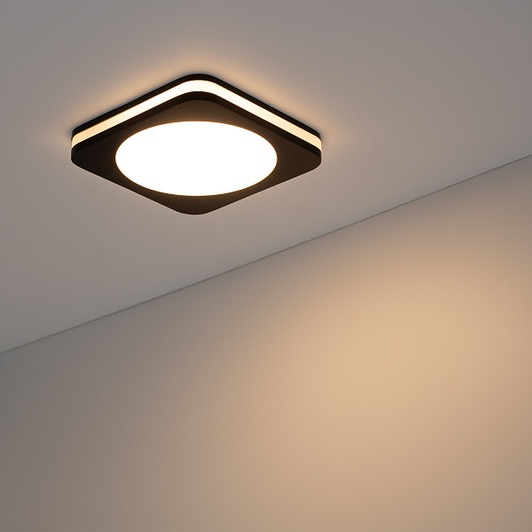 Светодиодная панель LTD-80x80SOL-BK-5W Warm White (Arlight, IP44 Пластик, 3 года) Lednikoff