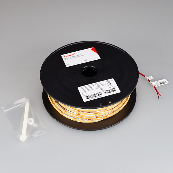 Светодиодная лента COB-X480-8mm 48V Warm3000 (10 W/m, IP20, 50m PRO REEL) (Arlight, -) Lednikoff