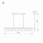 Светильник SP-LEGACY-S1200x60-8x6W Warm3000 (WH, 34 deg) (Arlight, IP20 Металл, 3 года) Lednikoff