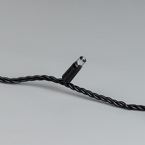 Светодиодная гирлянда ARD-STRING-CLASSIC-10000-BLACK-100LED-STD WARM (230V, 7W) (Ardecoled, IP65) Lednikoff