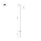 Светильник KT-CANNA-L1000-1W Warm3000 (DG, 110 deg, 24V) (Arlight, IP65 Металл, 3 года) Lednikoff