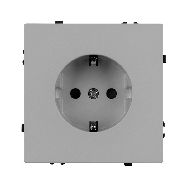 ARL NOBE Розетка зк со шторками софт-тач никель SCT-MEU-SFPL-IS (250V, 16A) (Arlight, -) Lednikoff