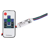 Контроллер LN-RF11B-MINI-RGB (12-24V, 3x2A, ПДУ Карта 11 кн) (arlight, Пластик)