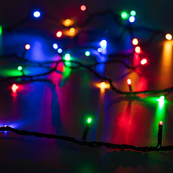 Светодиодная гирлянда ARD-STRING-HOME-5000-GREEN-50LED-LIVE RGB (230V, 3.5W) (Ardecoled, IP20, 1 год)
