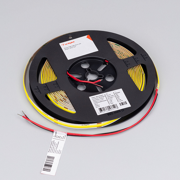Светодиодная лента COB-X480-8mm 24V Yellow Volt (8 W/m, IP20, 5m) (Arlight, -) Lednikoff