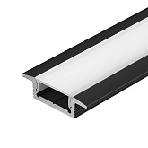 Профиль SL-SLIM-H7-F25-2000 BLACK (Arlight, Алюминий)