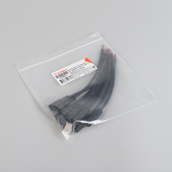 Коннектор выводной DC-MONO-2PIN-L150-F (JACK 5.5, LOCK) (Arlight, -) Lednikoff