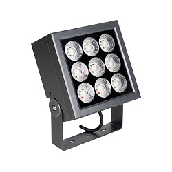 Прожектор KT-BLOCK-S185x185-36W RGBW-Day (Графит, 15x60 deg, 24V, DMX512) (Arlight, IP66 Металл, 3 года)