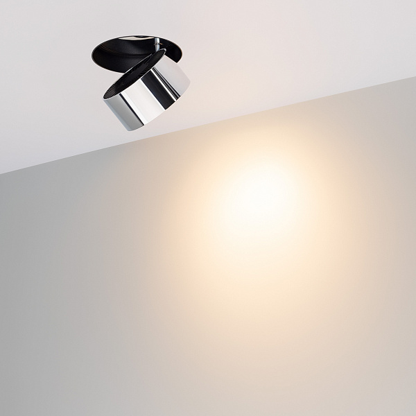 Светильник SP-PLURIO-BUILT-TRIMLESS-R120-9W Warm3000 (BK-CHR, 36 deg, 230V) (Arlight, IP20 Металл, 3 года) Lednikoff