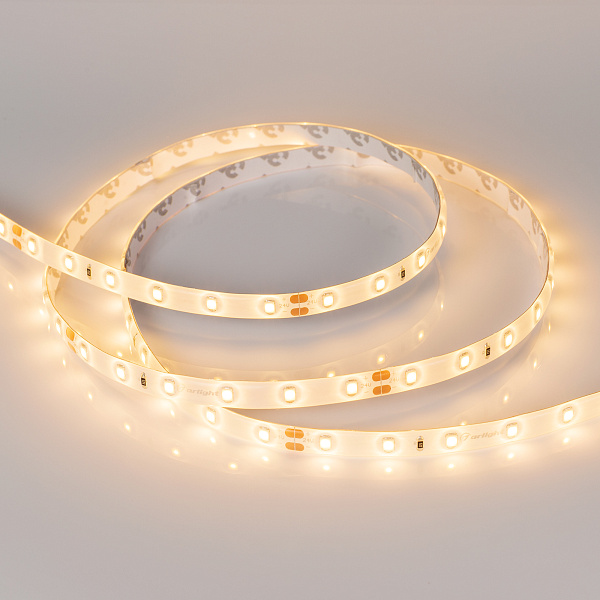 Светодиодная лента герметичная RTW-SE-A60-8mm 24V Warm3000 (7.2 W/m, IP65, 2835, 5m) (Arlight, -) Lednikoff