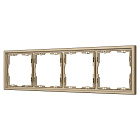 Рамка пластиковая FRM-NOBE-SFPL-4-GD (Arlight, Золотой песок) Lednikoff