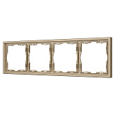 Рамка пластиковая FRM-NOBE-SFPL-4-GD (Arlight, Золотой песок)