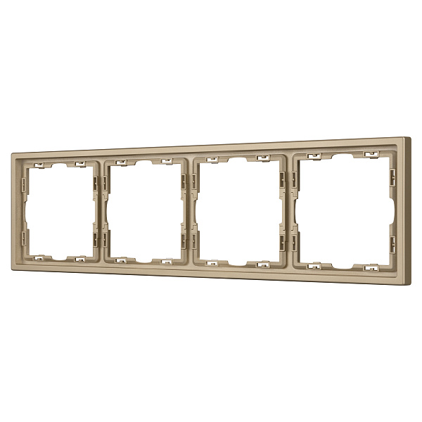 Рамка пластиковая FRM-NOBE-SFPL-4-GD (Arlight, Золотой песок) Lednikoff