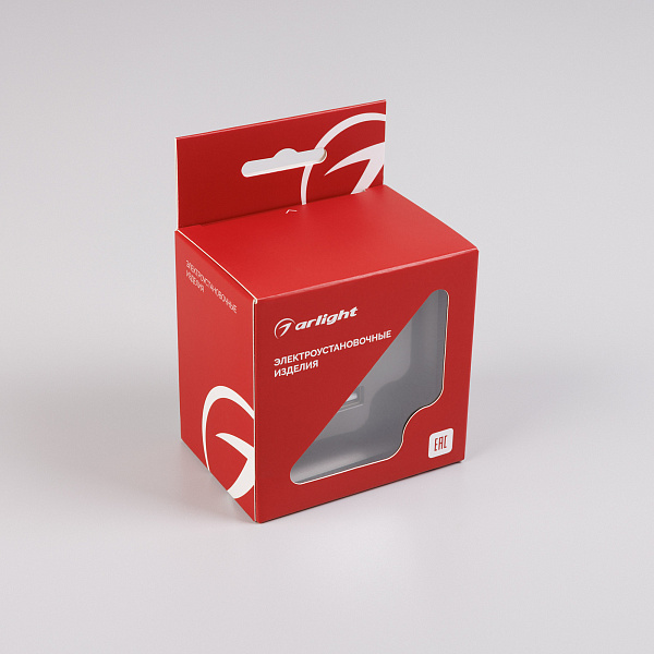 Механизм USB розетки SCT-TENDO-MUAC-SFPL-GR (5V, 3A, QC3) (Arlight, Матовый графитовый) Lednikoff