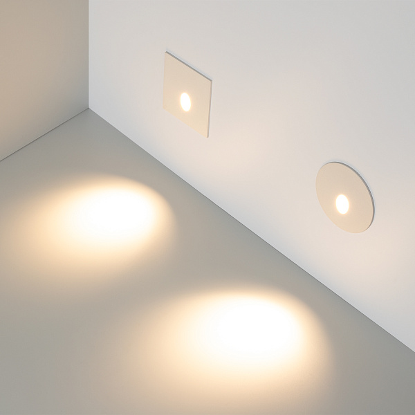 Светильник LT-GAP-S70x70-3W Warm3000 (WH, 30 deg) (Arlight, IP65 Металл, 3 года) Lednikoff