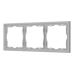 Рамка пластиковая FRM-NOBE-SFPL-3-IS (Arlight, Никель)