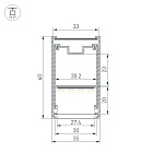 Профиль LINE-3560-BENT-SIDE-2000 ANOD (Arlight, Алюминий) Lednikoff