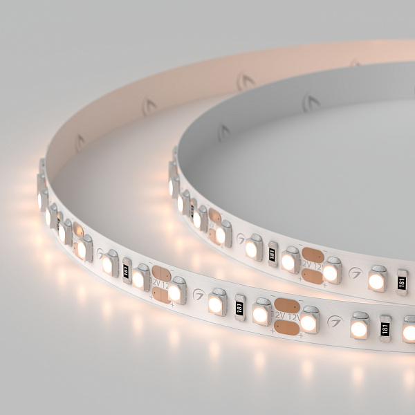 Светодиодная лента RT 2-5000 12V Warm2400 2x (3528, 600 LED, LUX) (Arlight, 9.6 Вт/м, IP20) Lednikoff